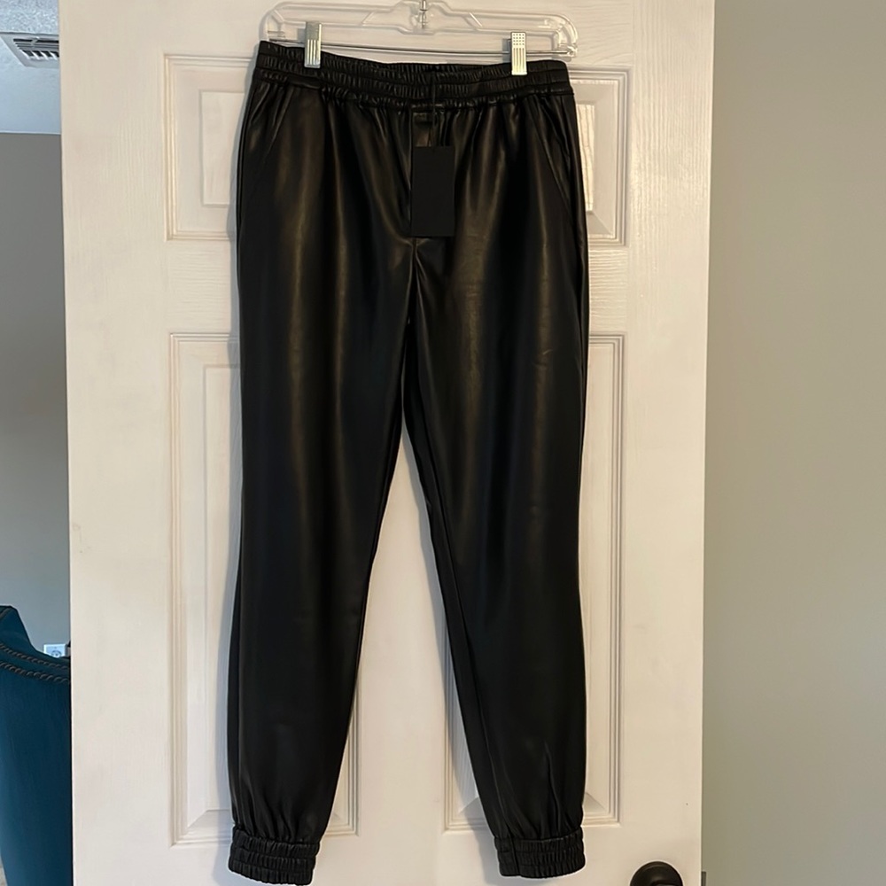 Dear John Vegan Leather Joggers